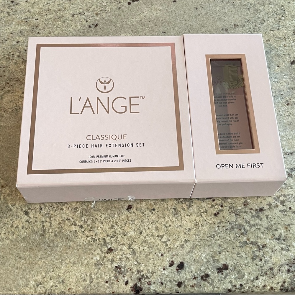 L’ANGE NEW Classique 14” 3-Piece Hair Extension Set Ash Blonde